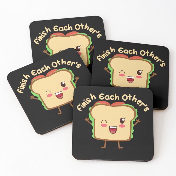 Item preview, Cute Kawaii Finish Each Other's Sandwiches designed and sold by ciken007.