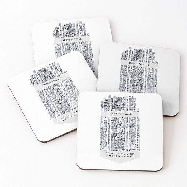 Item preview, AMERICA Springfield, IL - Latitude/Longitude designed and sold by ALLesROUNDER.