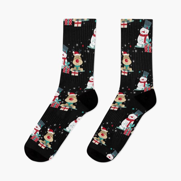 Item preview, Christmas season with snowman and deer designed and sold by CupidsGarreau83.