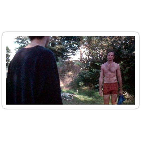 Oliver Shirtless Call Me By Your Name Stickers By Slbinder Redbubble