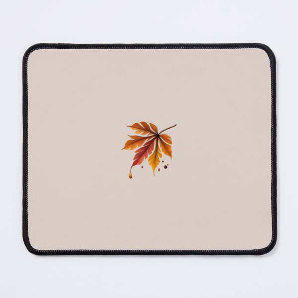 Item preview, Auburn Allure: Autumn aquarell Chestnut Leaf Cutout designed and sold by EmeraldeaDesign.