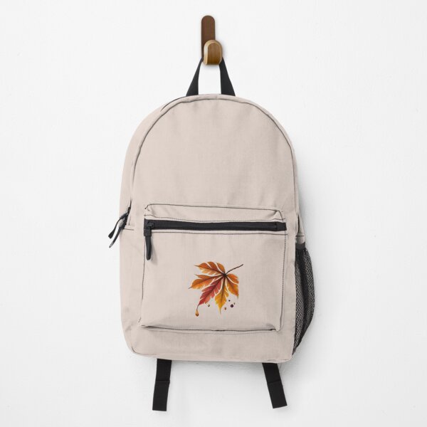 Item preview, Auburn Allure: Autumn aquarell Chestnut Leaf Cutout designed and sold by EmeraldeaDesign.