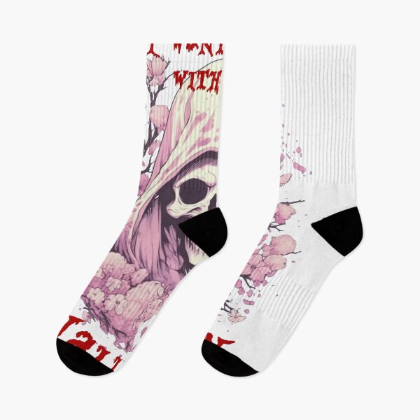 Item preview, Halloween Illustration Skulls and pink flowers t-shirt and stickers designed and sold by Mickeymouse2023.