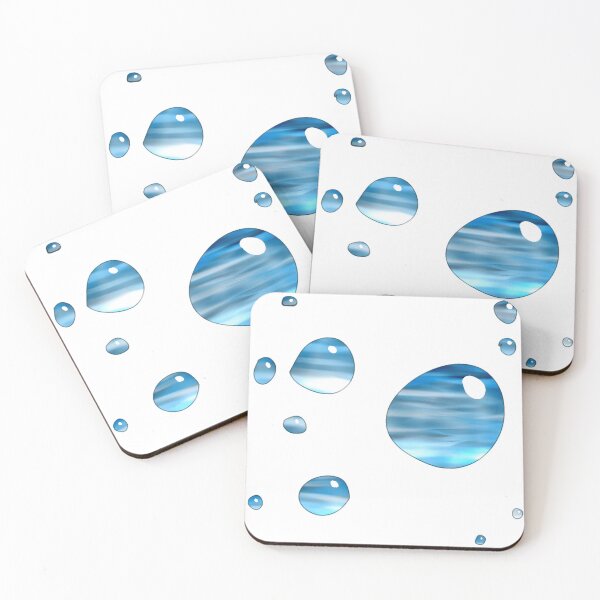 Item preview, Water Droplets With Transparent Background Laptop Sticker by Zeesdesign on Redbubble designed and sold by ZEESDESIGN.