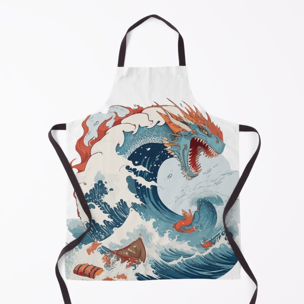 Item preview, Giant Sushi Dragon on a Sea Waves Classic T-Shirt t designed and sold by Sobari.