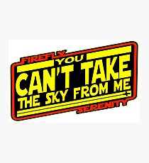 Serenity Strikes Back Photographic Print