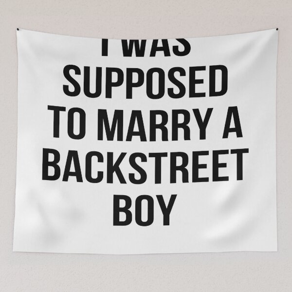 Item preview, I Was Supposed To Marry A Báckstréét Boy Classic Guys Unisex Tee Basic Novelty Tees Graphics Female Handmade Tblack designed and sold by ChaiyoNamwong.