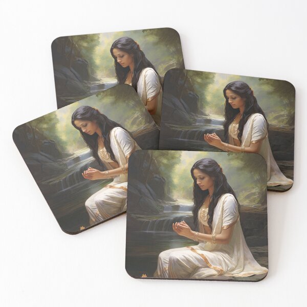 Item preview, Tranquil Waters: A Traditional Indian Beauty designed and sold by krishutd.