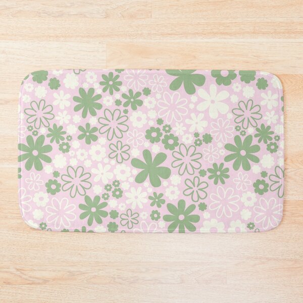 Item preview, GREEN AND PINK BOHO PREPPY FLOWERS designed and sold by blomastudios.