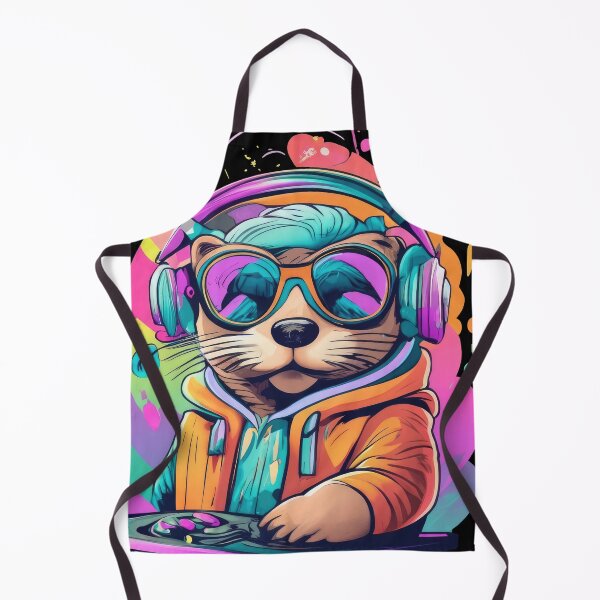 Item preview, DJ Otter cute kawaii animal 90s designed and sold by Sara-Design2.