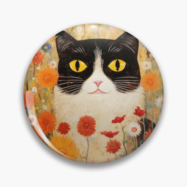 Item preview, Gustav Klimt Style Cat in flowers designed and sold by VisionDuke.