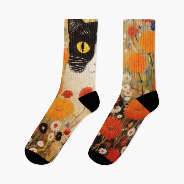 Item preview, Gustav Klimt Style Cat in flowers designed and sold by VisionDuke.