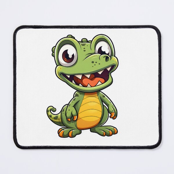 Item preview, Cute smiling crocodile with big round eyes designed and sold by ZappyP.