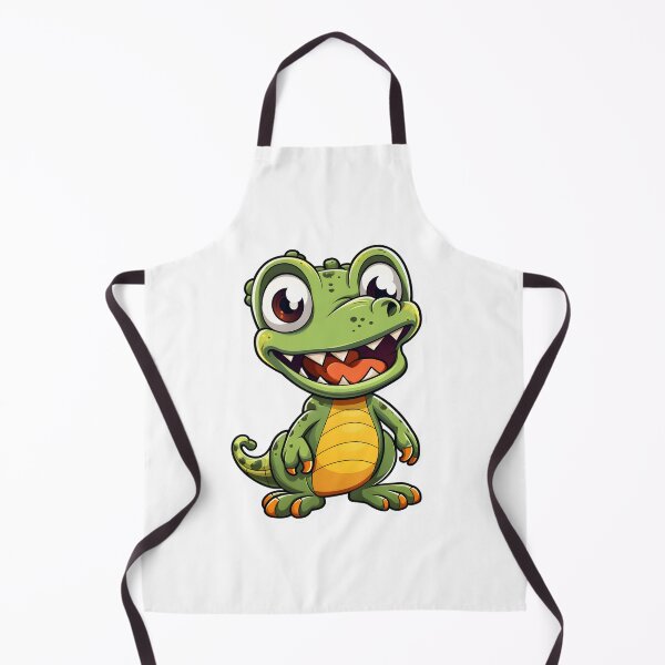 Item preview, Cute smiling crocodile with big round eyes designed and sold by ZappyP.