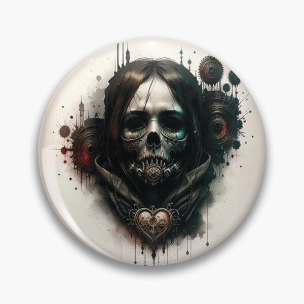 Item preview, Steampunk Skull - Sticker and T-Shirt Design designed and sold by MindAsylum.
