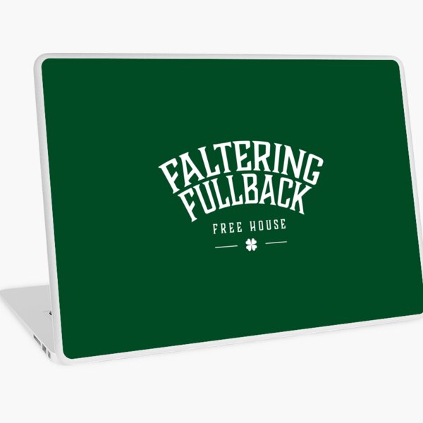 Faltering Fullback Logo (White) Laptop Skin