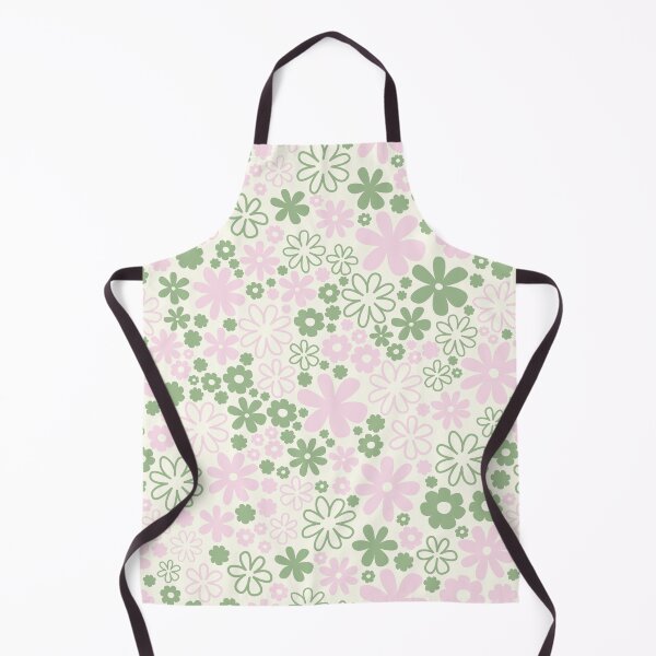 Item preview, GREEN AND PINK BOHO PREPPY FLOWERS CREAM BACKGROUND designed and sold by blomastudios.