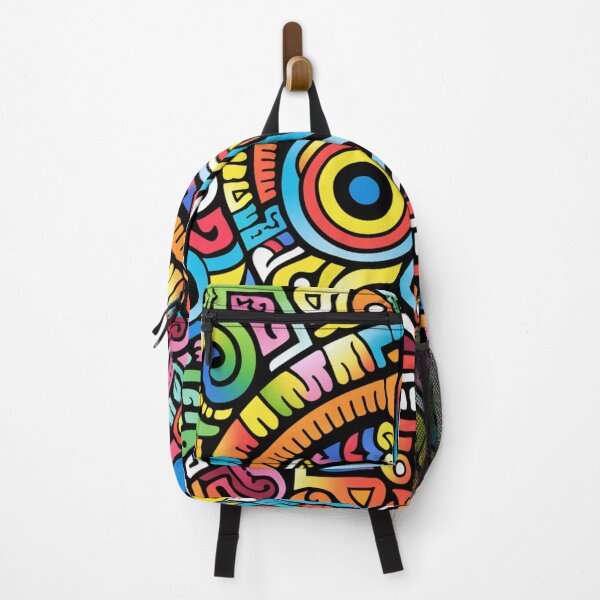 Item preview, Crazy Colourful Huichol Drawing designed and sold by Brontox.
