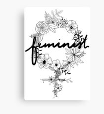 Feminist Flowers Canvas Print