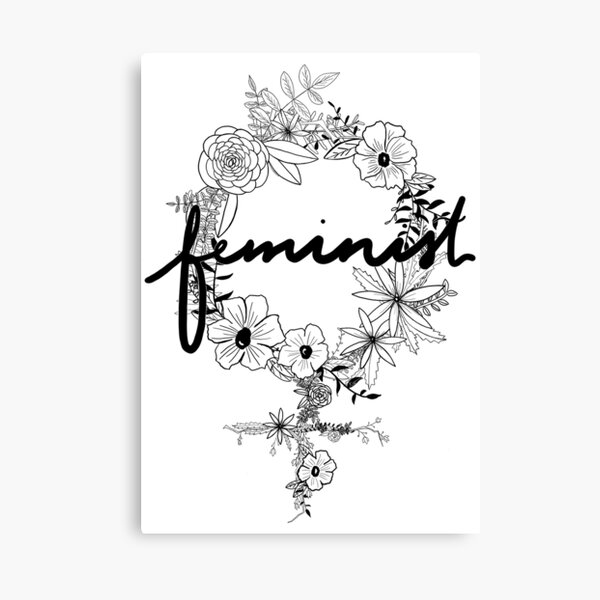 Feminist Flowers Canvas Print