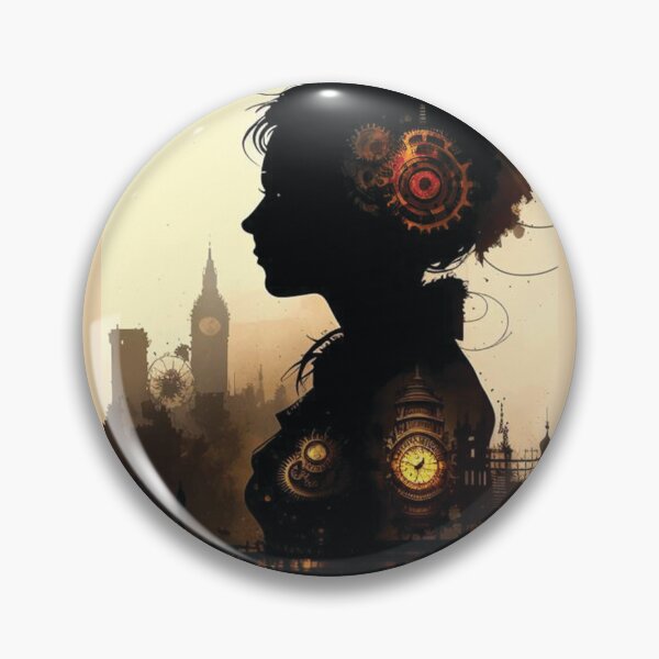 Item preview, Steampunk Portrait - Sticker and T-Shirt Design designed and sold by MindAsylum.