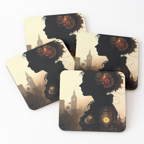 Item preview, Steampunk Portrait - Sticker and T-Shirt Design designed and sold by MindAsylum.