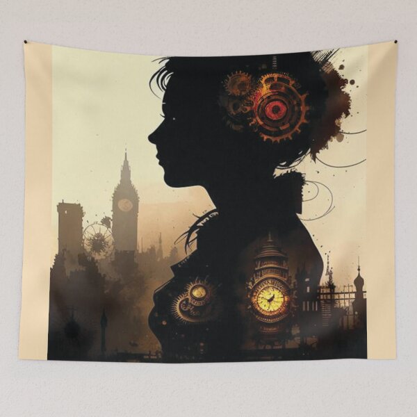 Item preview, Steampunk Portrait - Sticker and T-Shirt Design designed and sold by MindAsylum.