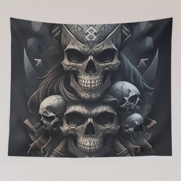 Item preview,  tribal skull 3 designed and sold by UTOPIKA.