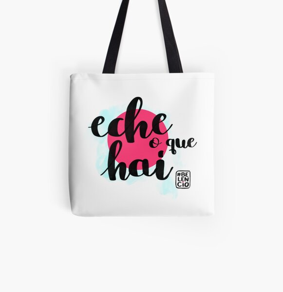 Eche o que hai Bolsa estampada de tela
