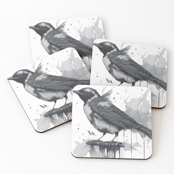 Item preview, Ink drawing of Butcherbird designed and sold by Fatkid11.