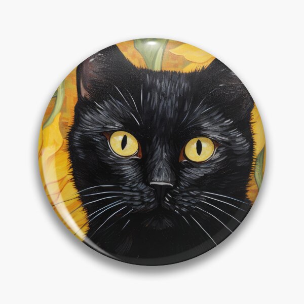 Item preview, Vincent Van Gogh - Black Cat in Sunflowers  designed and sold by VisionDuke.