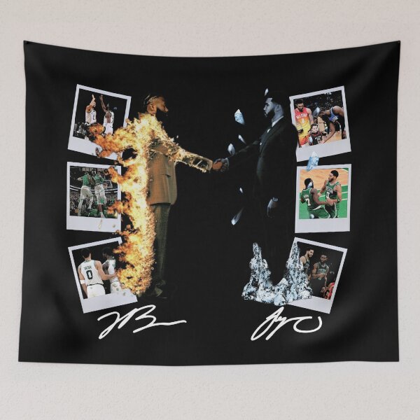 Item preview, Jaylen Brown & Jayson Tatum Fire and Ice designed and sold by RatTrapTees.