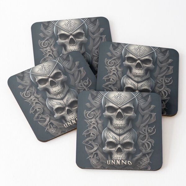 Item preview, tribal skull 9 designed and sold by UTOPIKA.