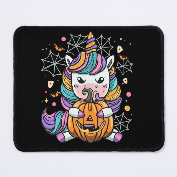 Item preview, Scary unicorn with pumpkin, creepy jack o' lantern, Happy Halloween, Hocus Pocus designed and sold by Senseva.