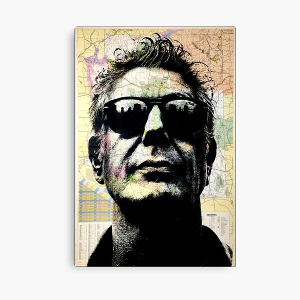 Item preview, anthony bourdain art  map  designed and sold by eyibovarhaanq.