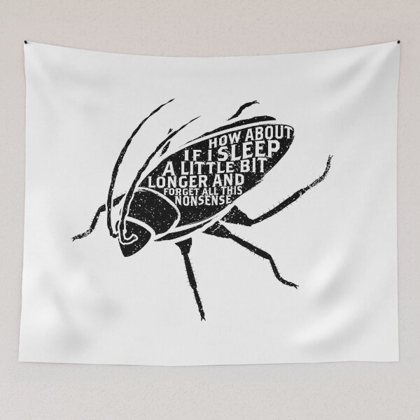 Item preview, Franz Kafka Metamorphosis Quote designed and sold by the50ftsnail.