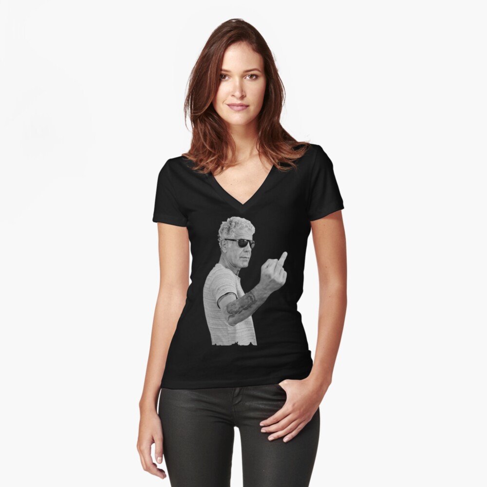 Item preview, Fitted V-Neck T-Shirt designed and sold by eyibovarhaanq.