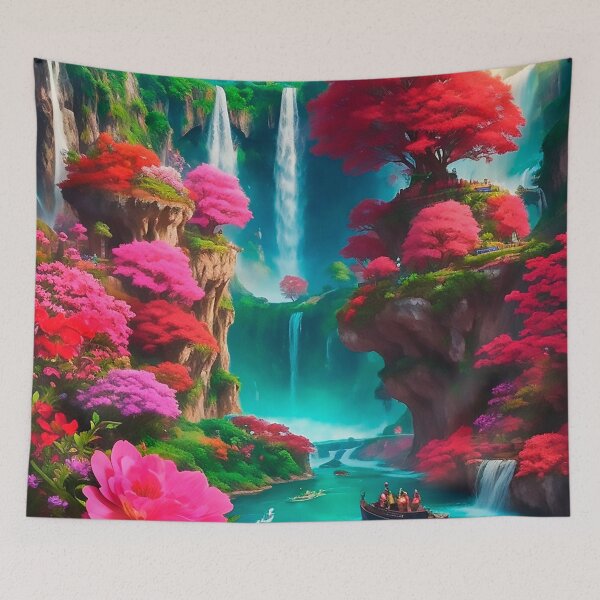 Item preview, landscape vibrant colors designed and sold by UTOPIKA.
