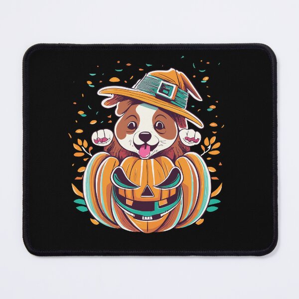 Item preview, Funny Halloween dog with pumpkin, jack o' lantern, Happy Halloween, Hocus Pocus designed and sold by Senseva.