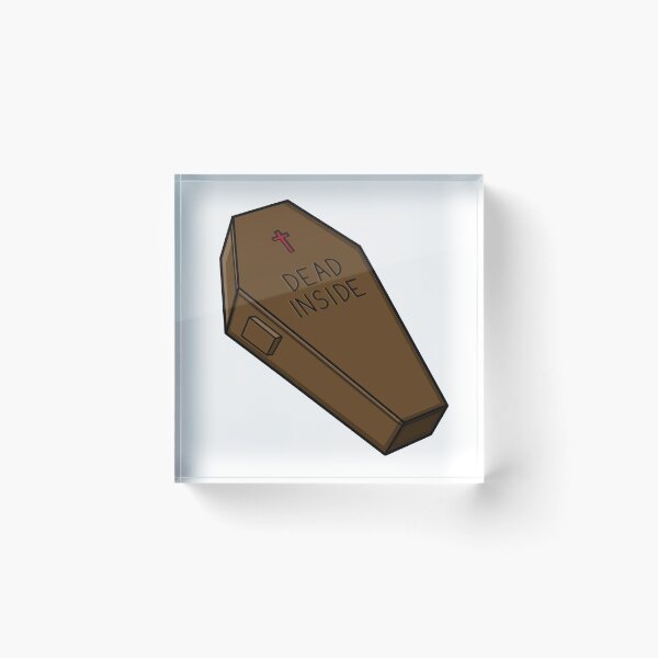 Item preview, Dead Inside Halloween Coffin designed and sold by AlyxIllustrates.