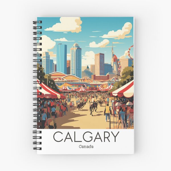 Item preview, A Vintage Travel Illustration of Calgary - Canada  designed and sold by GoodOldVintage.