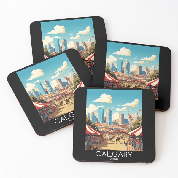 Item preview, A Vintage Travel Illustration of Calgary - Canada  designed and sold by GoodOldVintage.