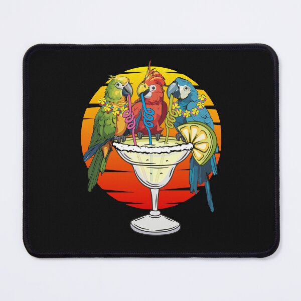 Item preview, Drinking Parrots Birds Margarita Cocktail Summer Vacation Hawaii Lei designed and sold by alenaz.