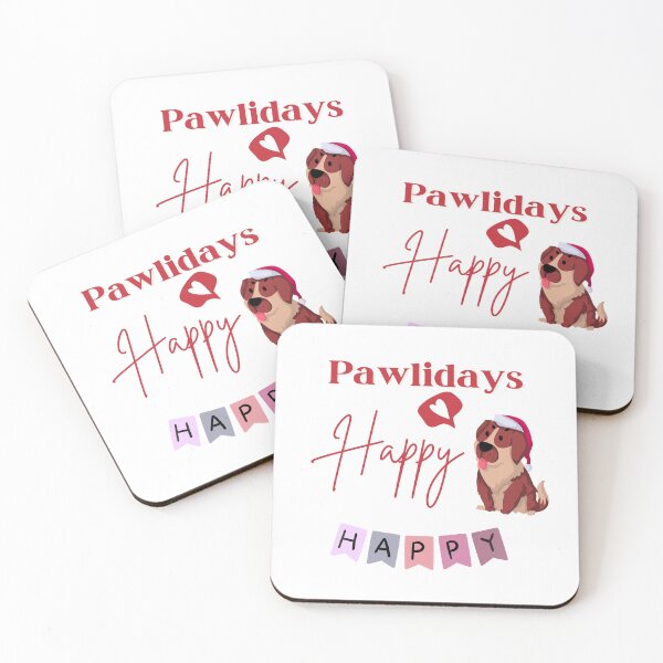 Item preview, Dog happy pawlidays designed and sold by PawverseDesigns.