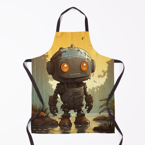 Item preview, RoboGlow: Orange face, yellow eyes designed and sold by ArrangedDesigns.