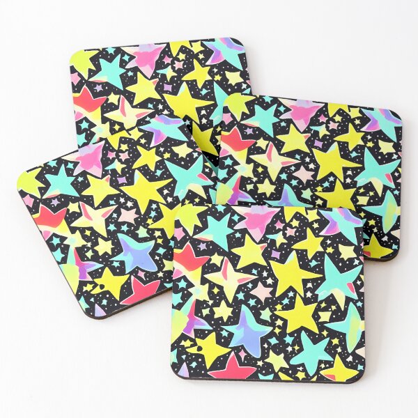 Item preview, colorful star print designed and sold by KHWD.