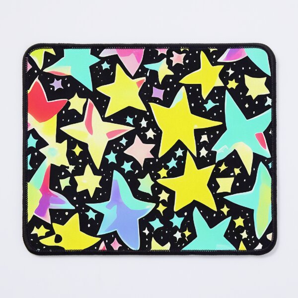 Item preview, colorful star print designed and sold by KHWD.
