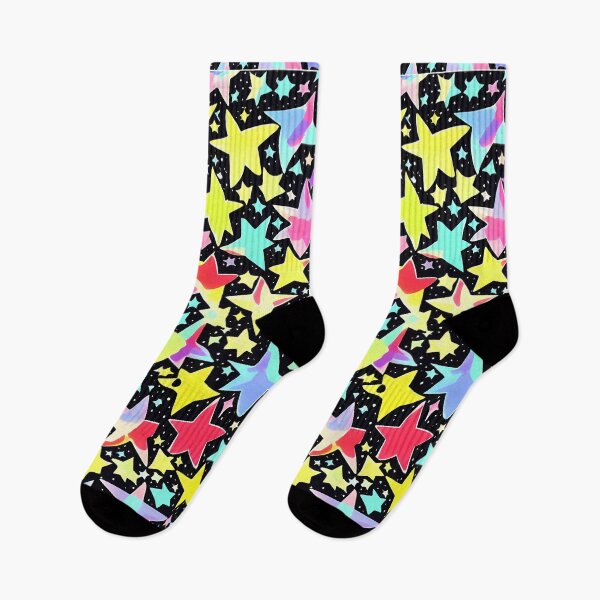Item preview, colorful star print designed and sold by KHWD.