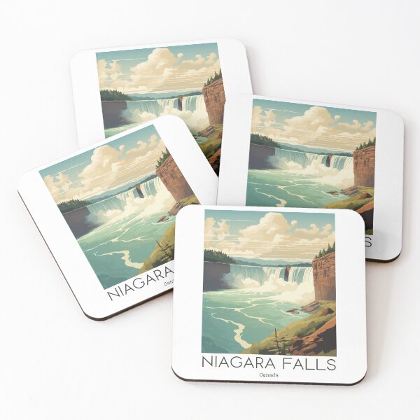 Item preview, A Vintage Travel Illustration of Niagara Falls - Canada  designed and sold by GoodOldVintage.