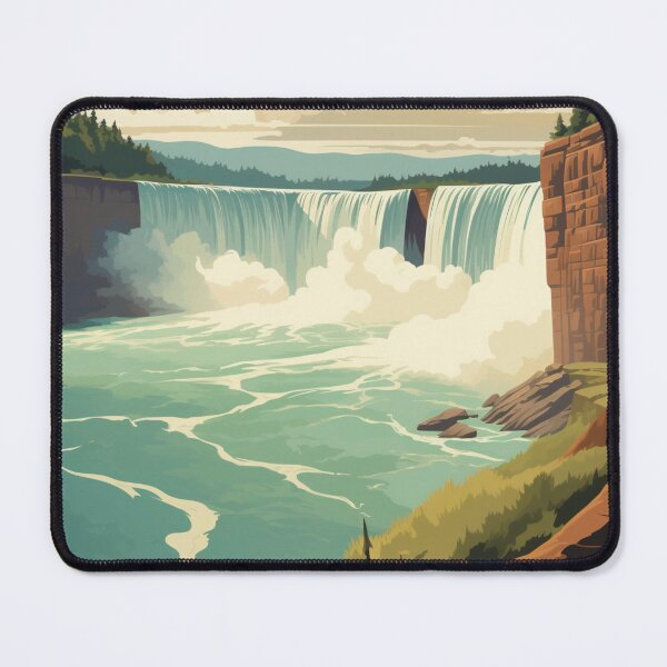 Item preview, A Vintage Travel Illustration of Niagara Falls - Canada designed and sold by GoodOldVintage.